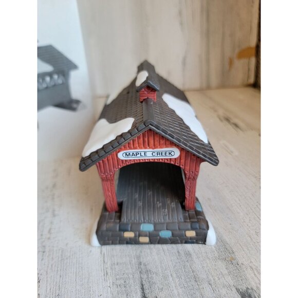 Dept 56 59870 NEW red covered bridge heritage village accessory - Picture 2 of 6